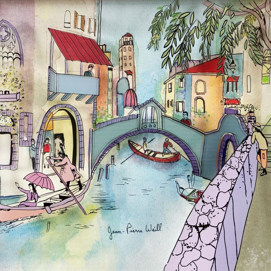 Art & Judaica * | Jean-Pierre Weill Art & Judaica Venice Autumn Petite