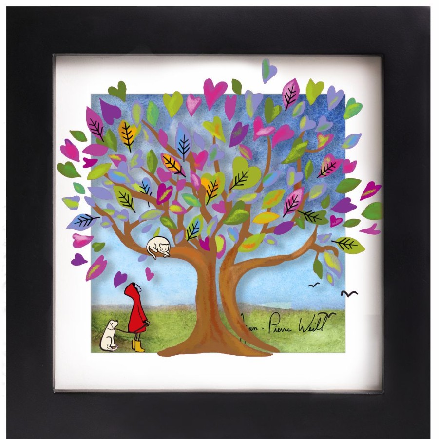 Art & Judaica * | Jean-Pierre Weill Art & Judaica Tree Of Purple Hearts Mini