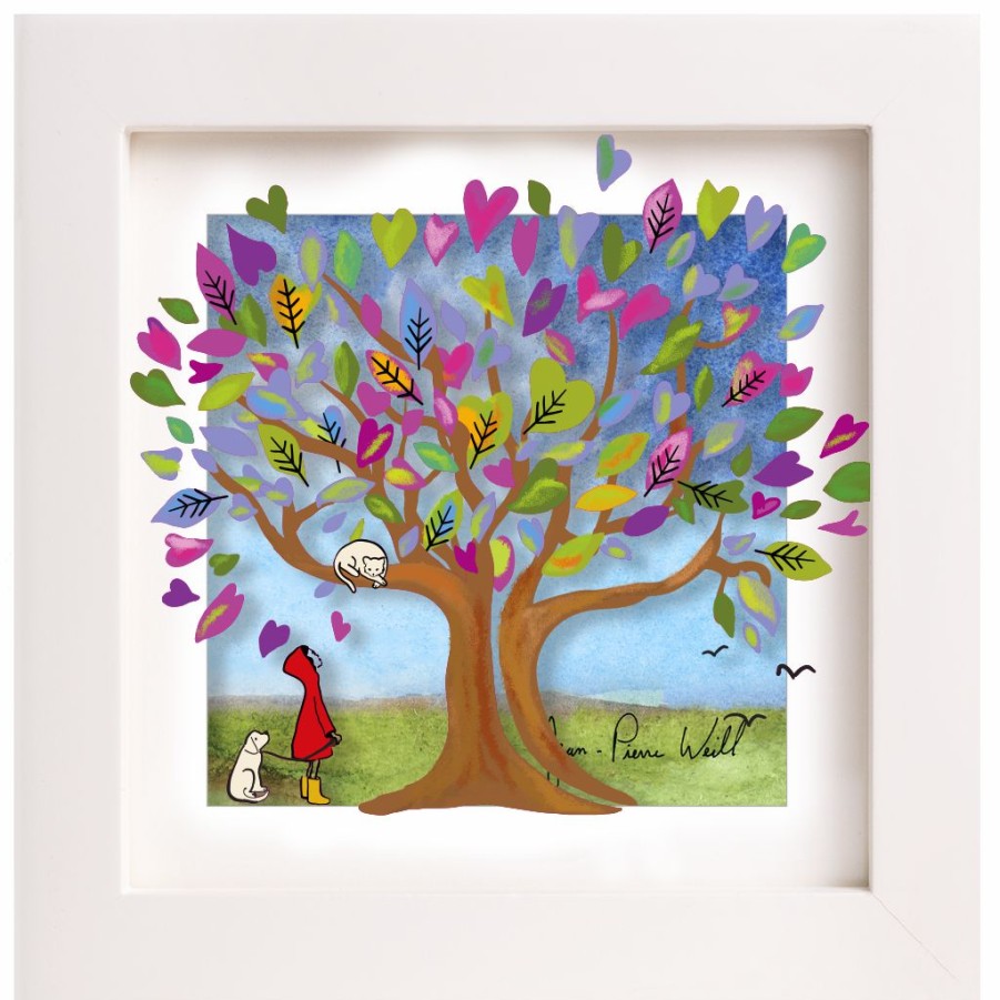 Art & Judaica * | Jean-Pierre Weill Art & Judaica Tree Of Purple Hearts Mini