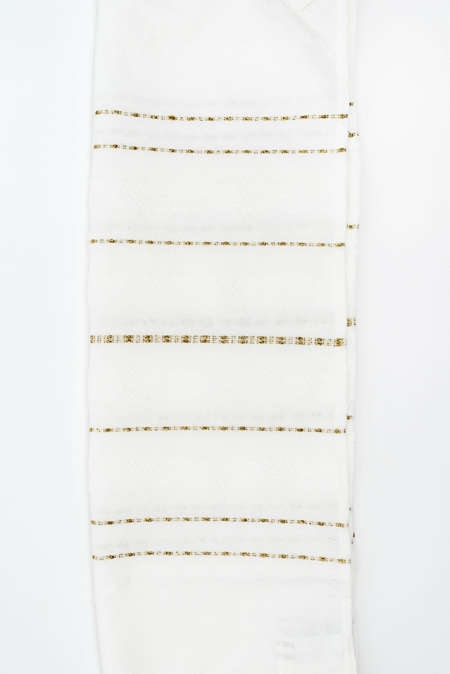 Gabrieli Tallits * | Gabrieli Tallit Perach Wool Tallit Gold Stripes