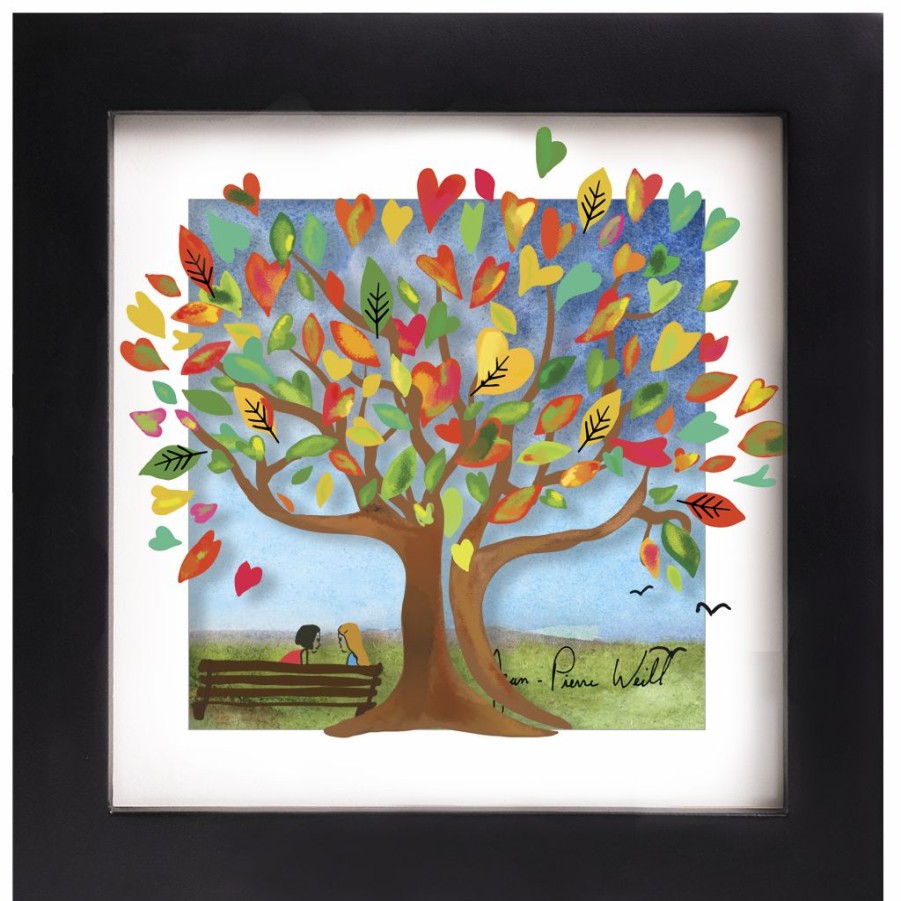 Art & Judaica * | Jean-Pierre Weill Art & Judaica Tree Of Orange Hearts Mini