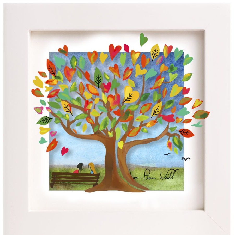 Art & Judaica * | Jean-Pierre Weill Art & Judaica Tree Of Orange Hearts Mini