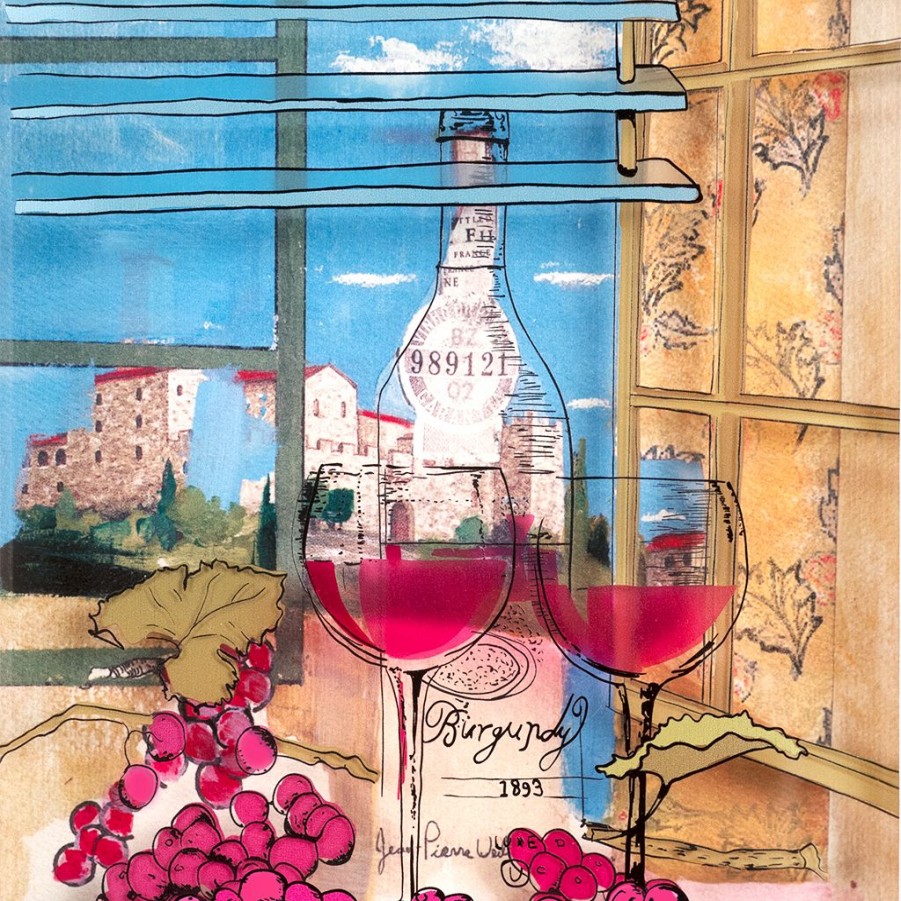 Art & Judaica * | Jean-Pierre Weill Art & Judaica Burgundy Wine Petite