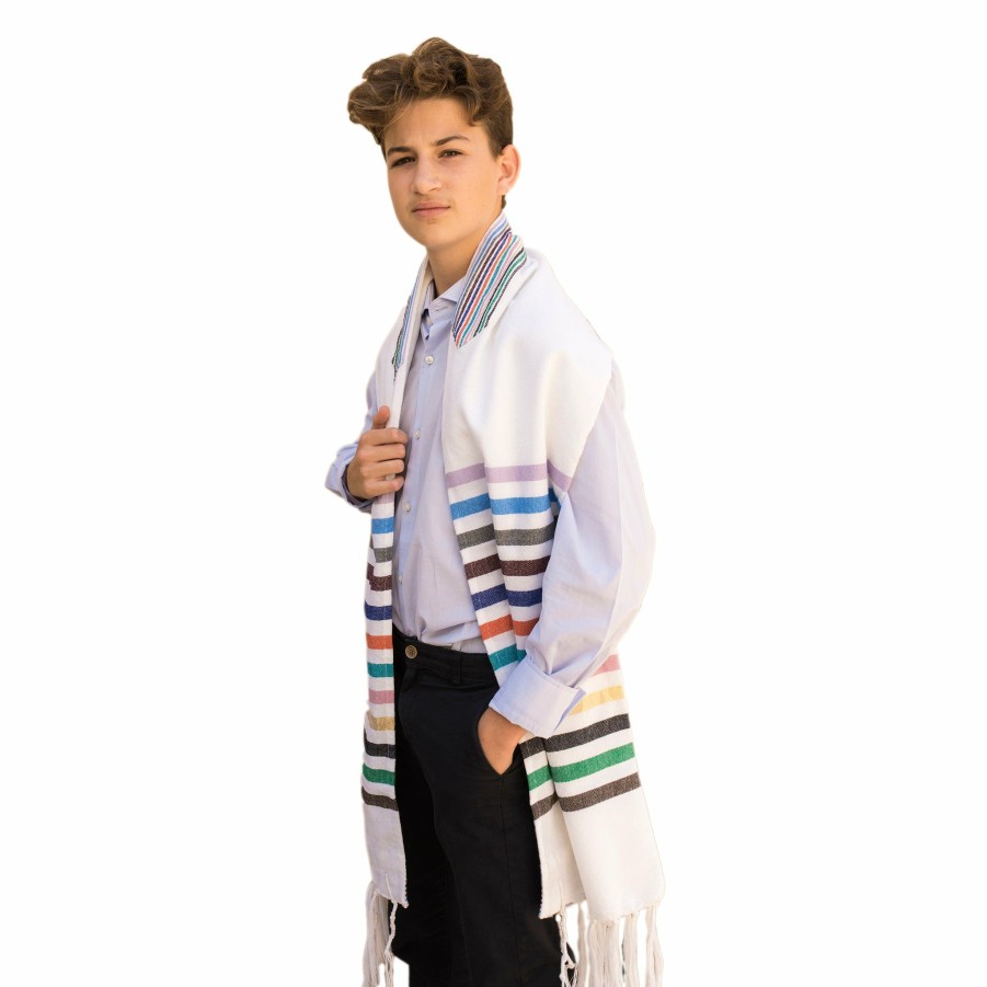 Gabrieli Tallits * | Gabrieli Tallit Josef Wool Tallit 12 Stripes Gabrieli Tallits