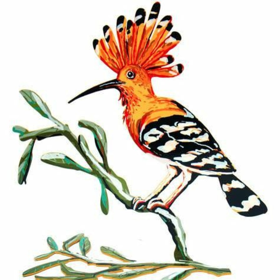 Art & Judaica * | D. Gerstein Art & Judaica Hoopoe Bird