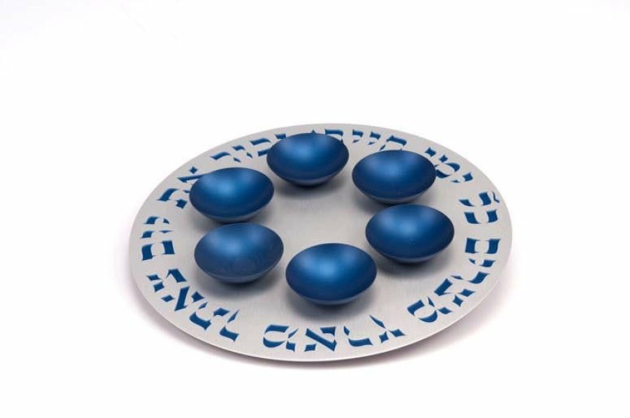 Art & Judaica * | Agayof Seder Plate 1 Level Art & Judaica