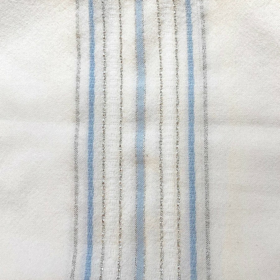 Home & Special Occasions * | Gabrieli Tablecloths Classic Design Baby Blue And Silver On White