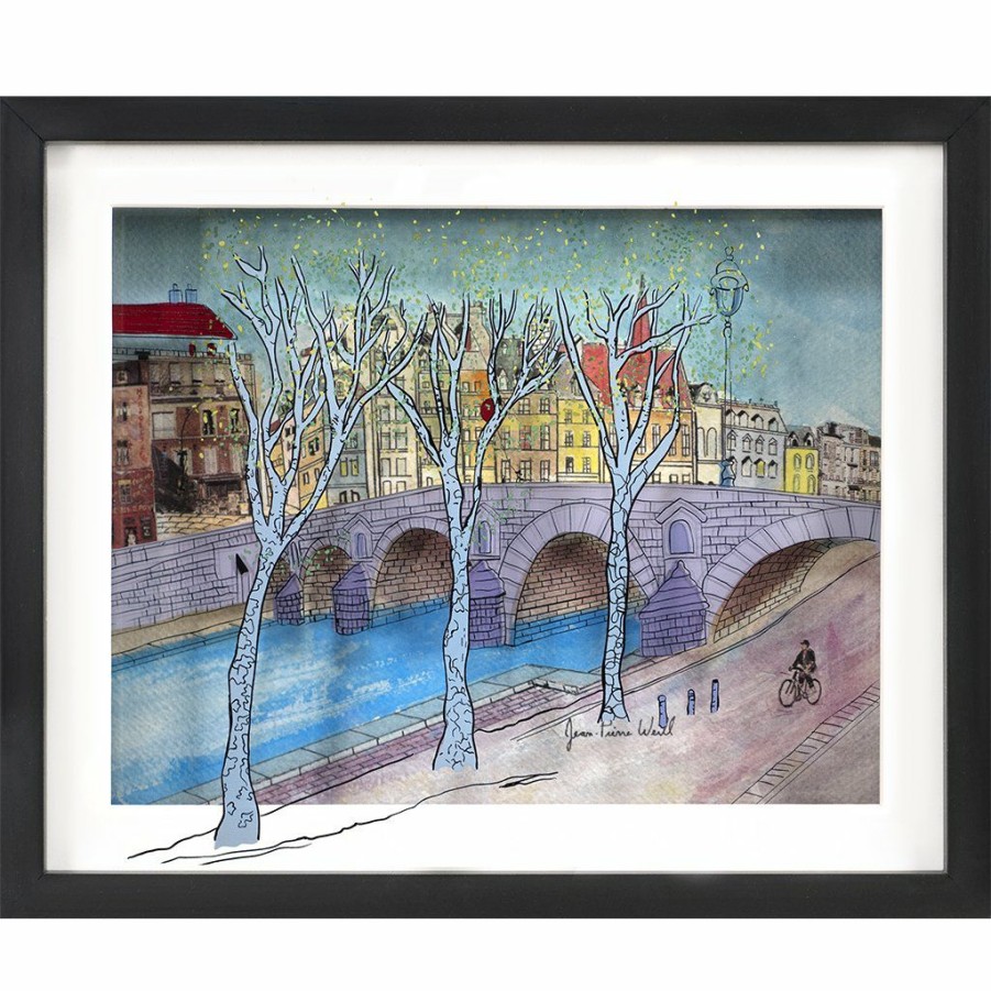 Art & Judaica * | Jean-Pierre Weill Art & Judaica Balloon Over Paris Bridge Petite