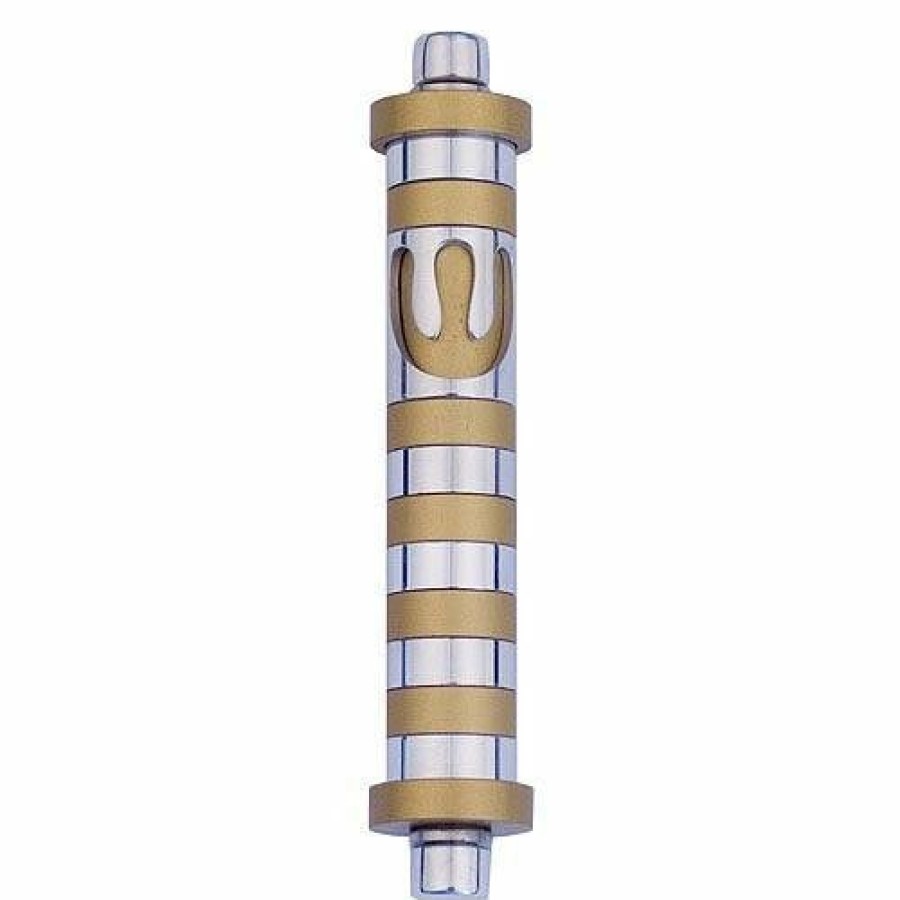 Art & Judaica * | Agayof Art & Judaica Stripes Mezuzah S