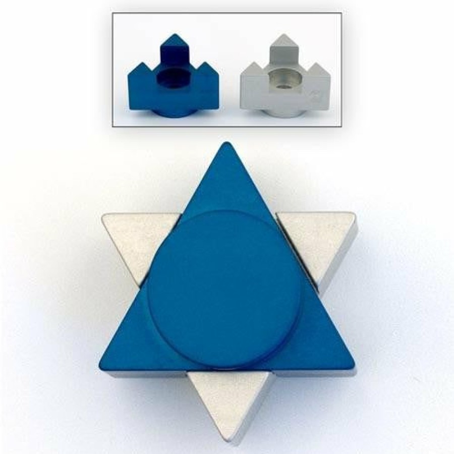 Art & Judaica * | Agayof Art & Judaica Star Candle Holders