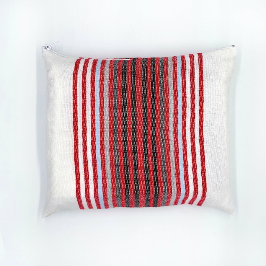 Gabrieli Tallits * | Gabrieli Tallit Ron Wool Tallit Red And Black Stripes Gabrieli Tallits