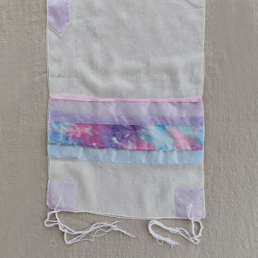 Elegant Gabrieli * | Gabrieli Tallit Lady Gabrieli Voile Tallit Pink And Purple