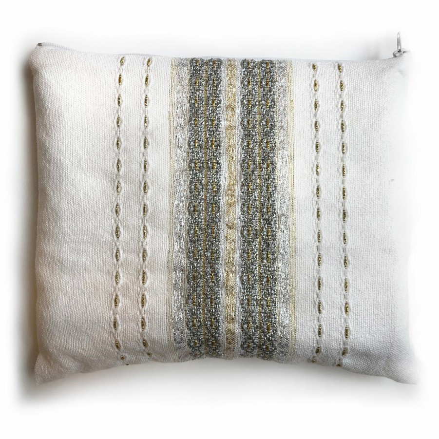 Gabrieli Tallits * | Gabrieli Tallit Gabrieli Premium Wool Tallit Gold & Silver Gabrieli Tallits