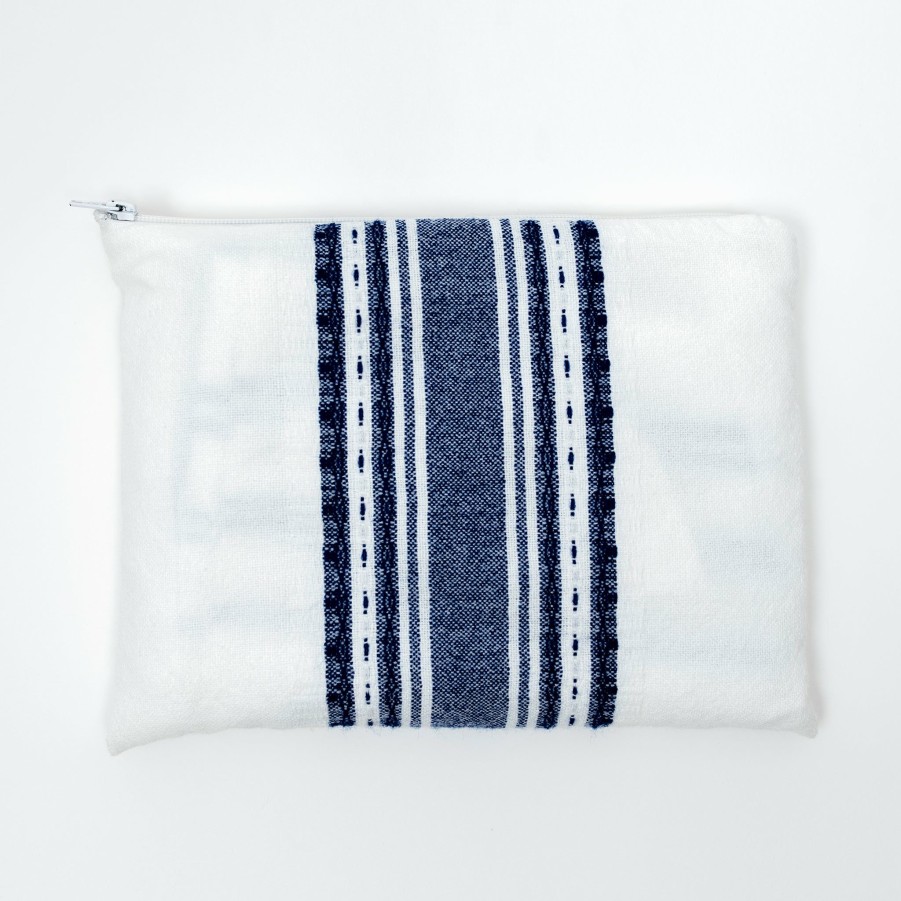 Gabrieli Tallits * | Gabrieli Tallit Gabrieli Tallits Samuel Wool Tallit Blue