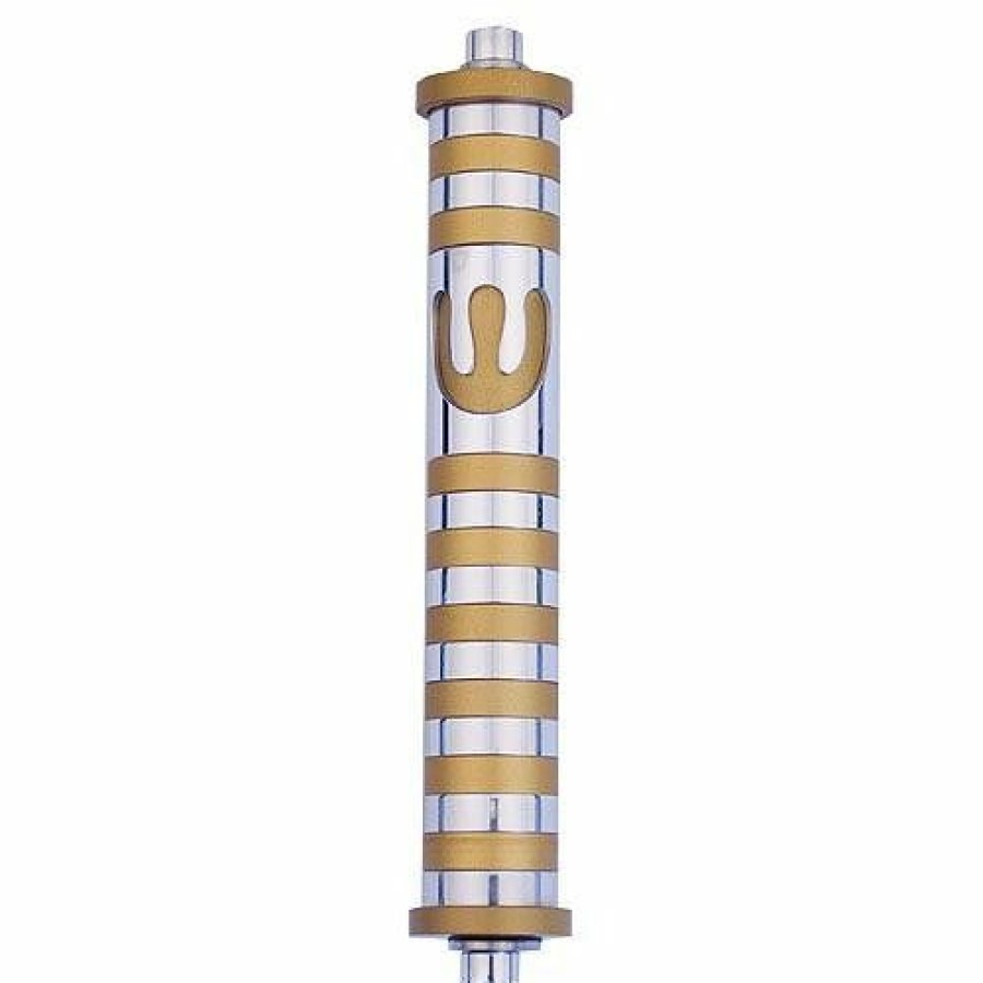 Art & Judaica * | Agayof Stripes Mezuzah M Art & Judaica